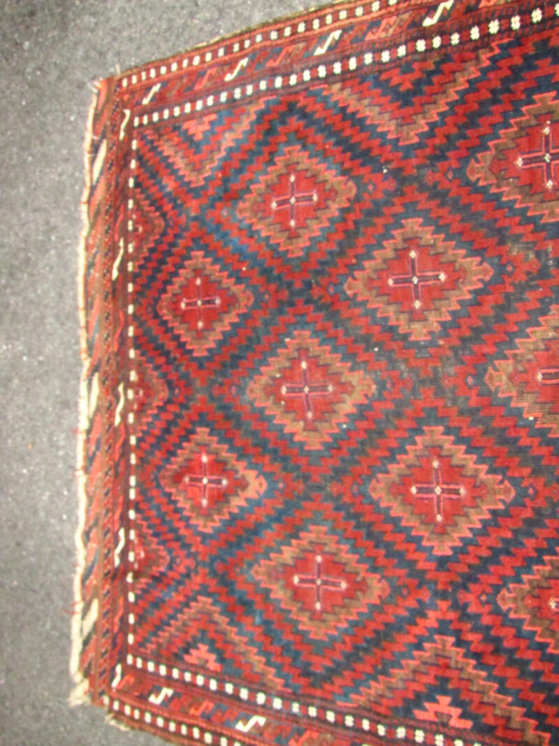 Rare Large Baluch Oriental Rug. RR2794 - SOLD - Image 17