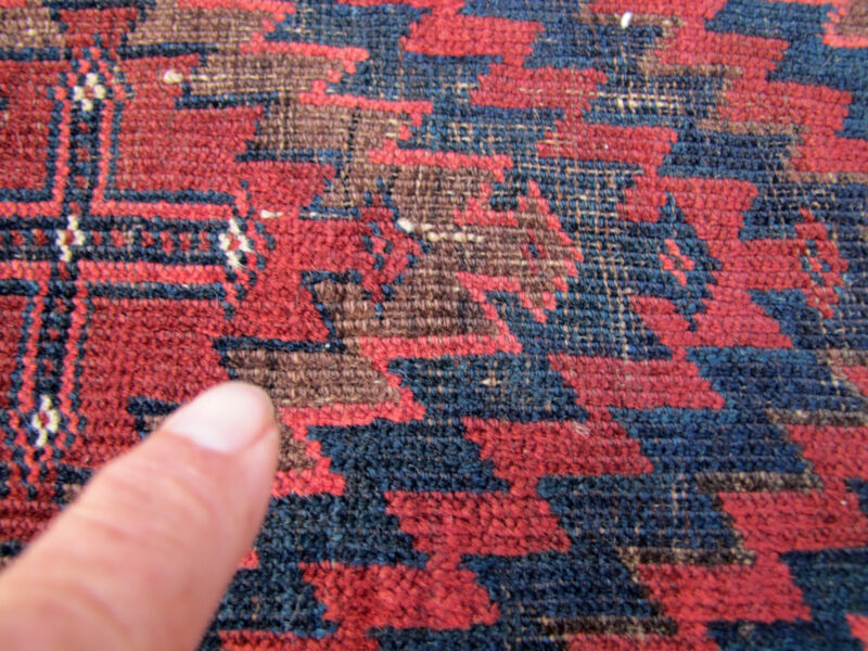 Rare Large Baluch Oriental Rug. RR2794 - SOLD - Image 9