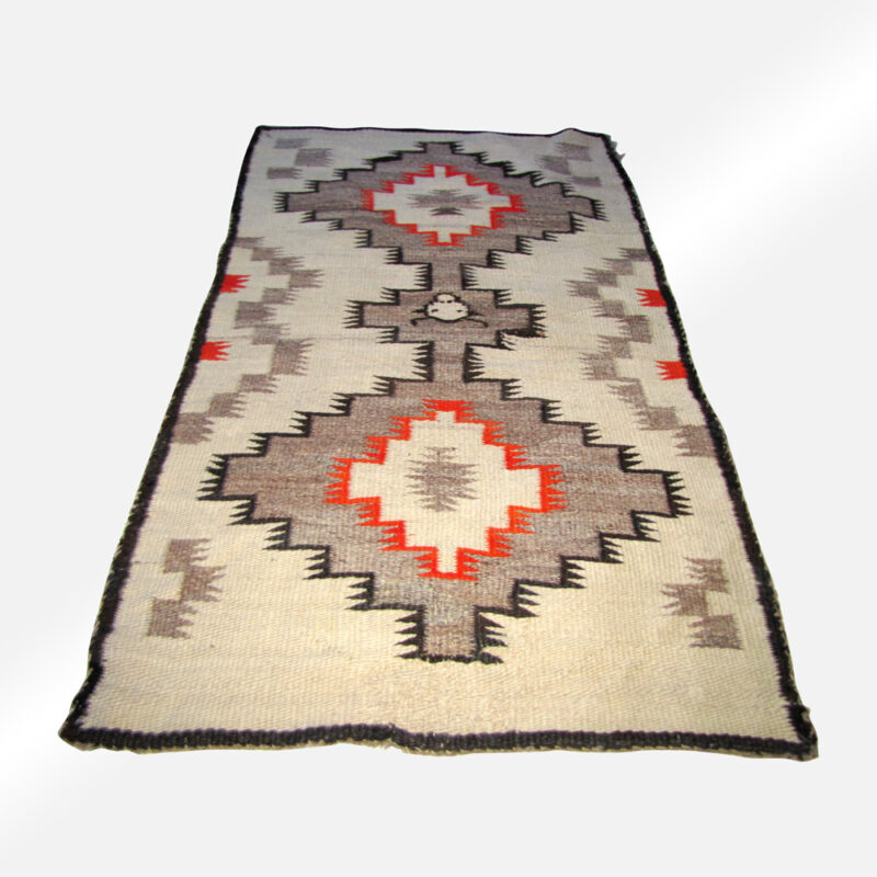 Early Native American Braided Rug. RR2835
