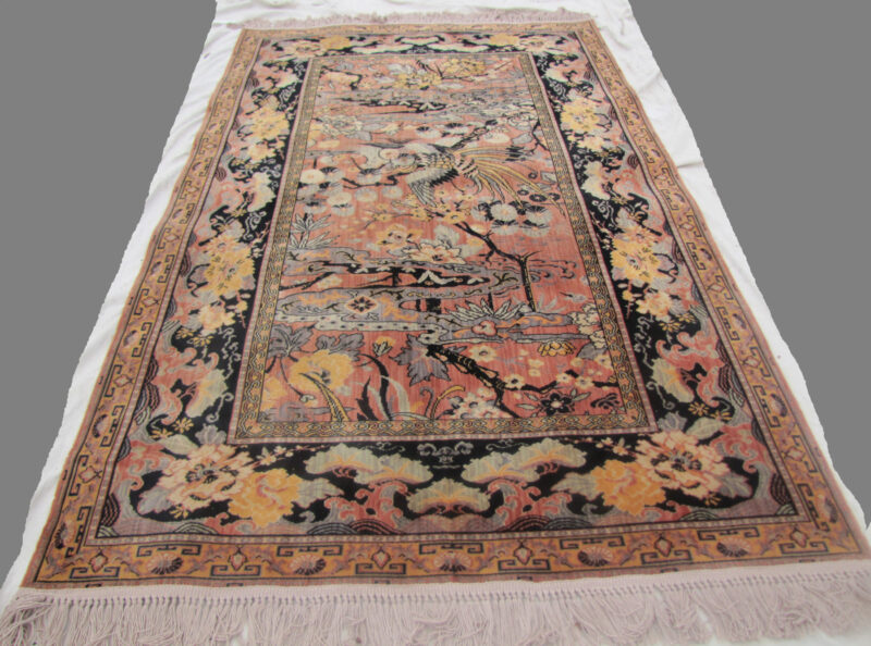 Superb and Rare Antique Anglo Persian Wilton Rug - Bird Of Paradise rr2943