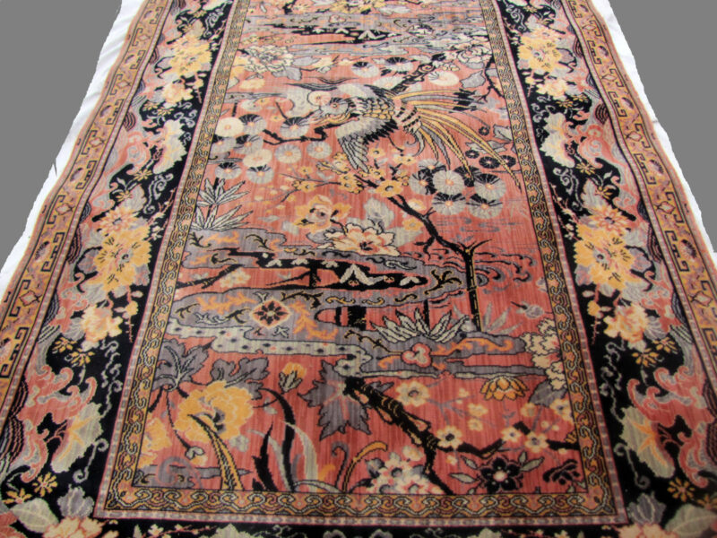 Superb and Rare Antique Anglo Persian Wilton Rug - Bird Of Paradise rr2943 - Image 8