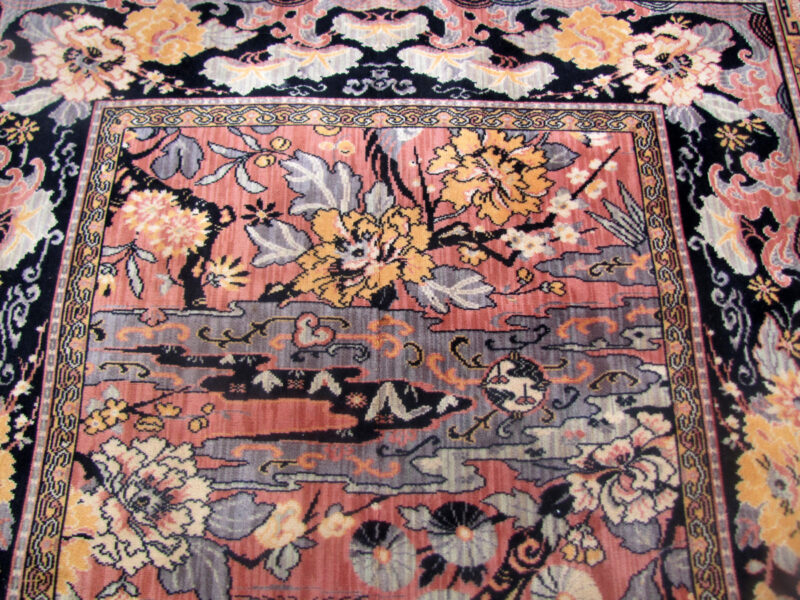 Superb and Rare Antique Anglo Persian Wilton Rug - Bird Of Paradise rr2943 - Image 7