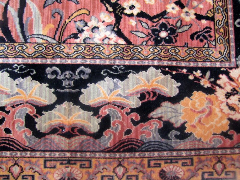 Superb and Rare Antique Anglo Persian Wilton Rug - Bird Of Paradise rr2943 - Image 2