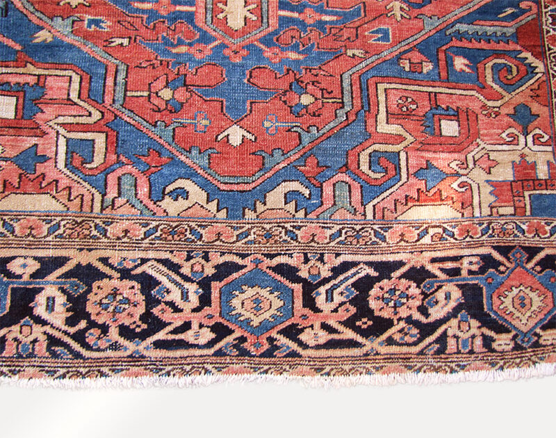 Superb Antique Persian Heriz Oriental Rug. RR3021 - Image 5