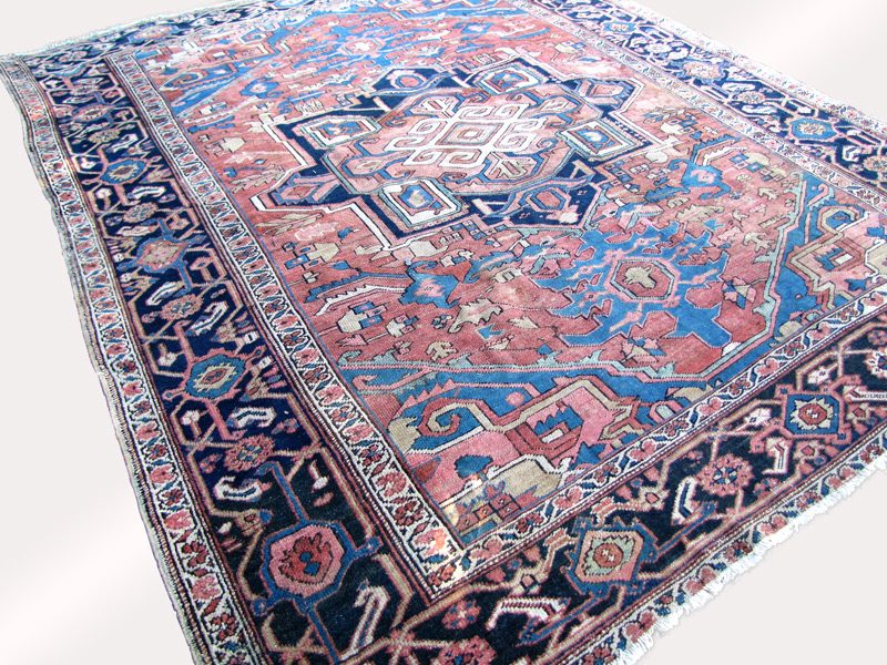 Superb Antique Persian Heriz Oriental Rug. RR3021 - Image 8