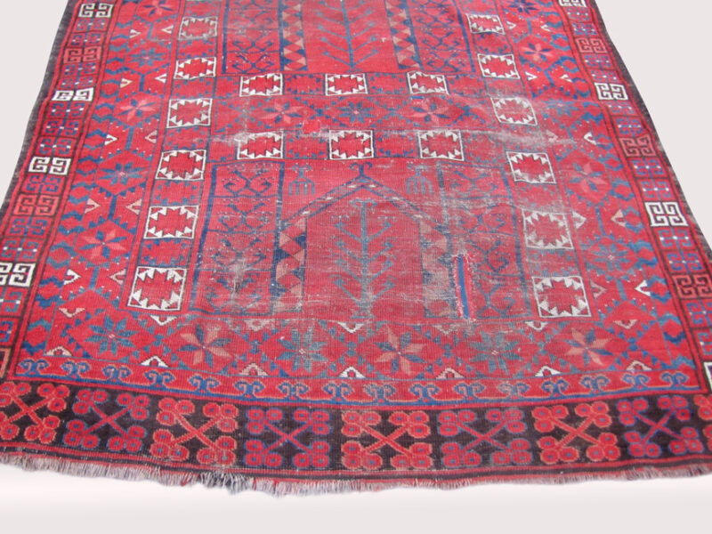 RARE Antique Turkoman Oriental Prayer Rug. RR3029 - Image 2