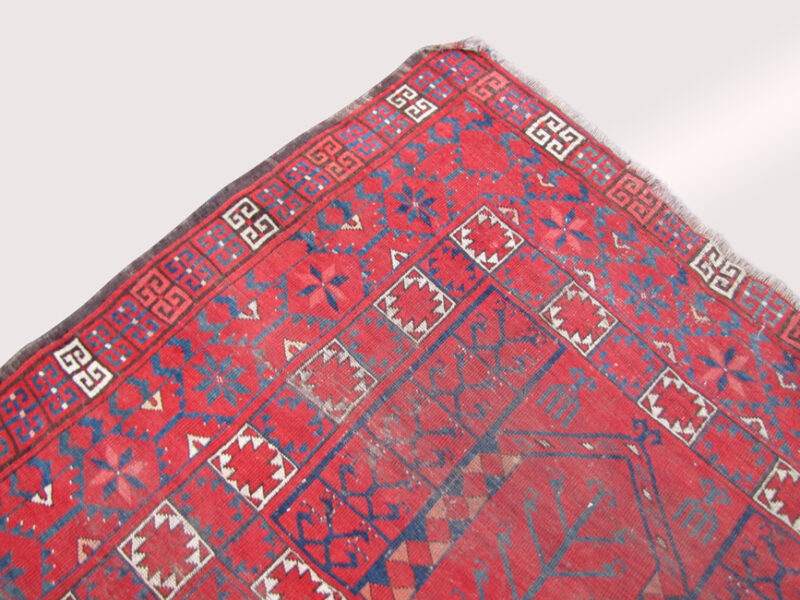 RARE Antique Turkoman Oriental Prayer Rug. RR3029 - Image 13
