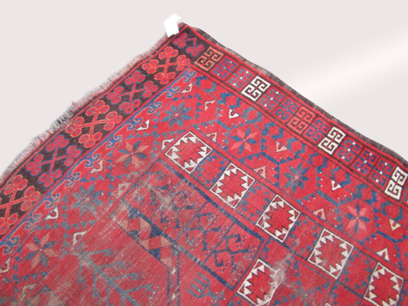 RARE Antique Turkoman Oriental Prayer Rug. RR3029 - Image 12