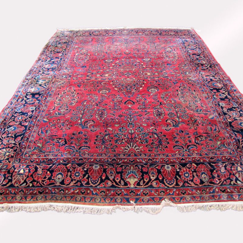 Antique Handmade Maharajan Sarouk Oriental Rug. RR3357