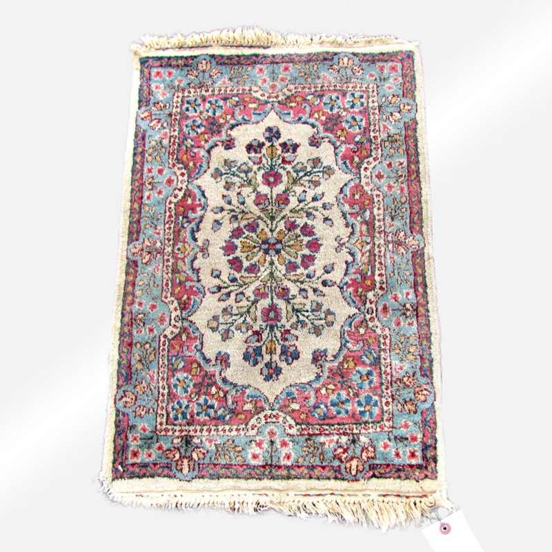 Pair of Vintage Persian Kerman Oriental Rugs rr3432 - Image 2
