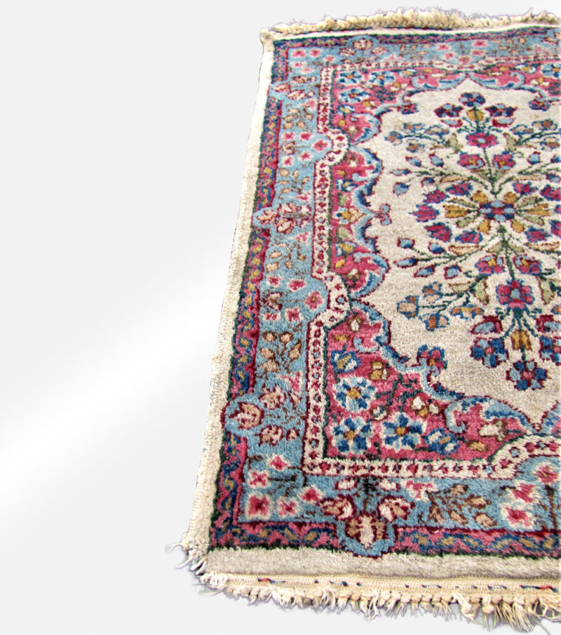 Pair of Vintage Persian Kerman Oriental Rugs rr3432 - Image 7