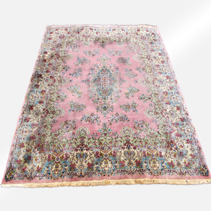 Pair of Vintage Persian Kerman Oriental Rugs rr3432 - Image 3