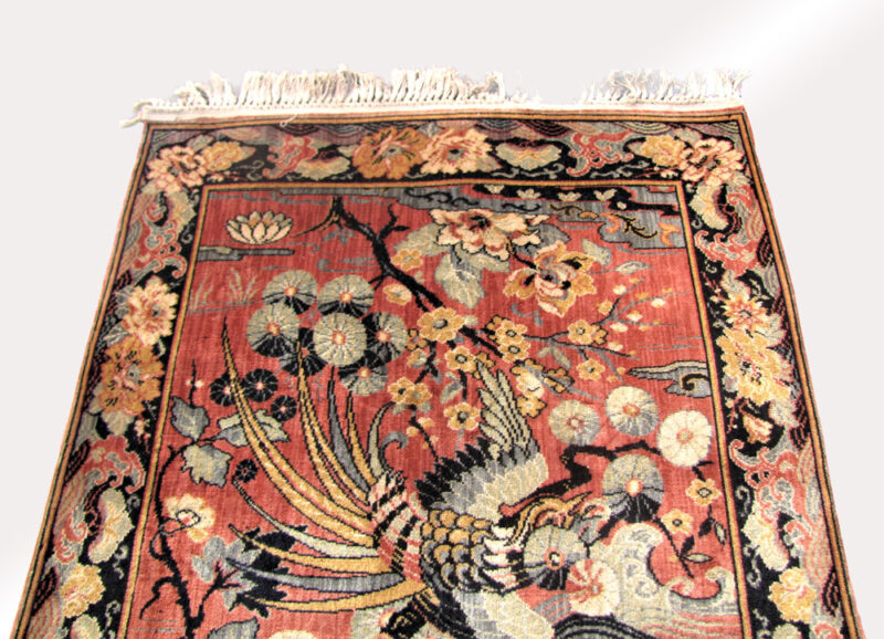 Anglo Persian Wilton Rug Bird of Paradise. RR3453 - Image 2