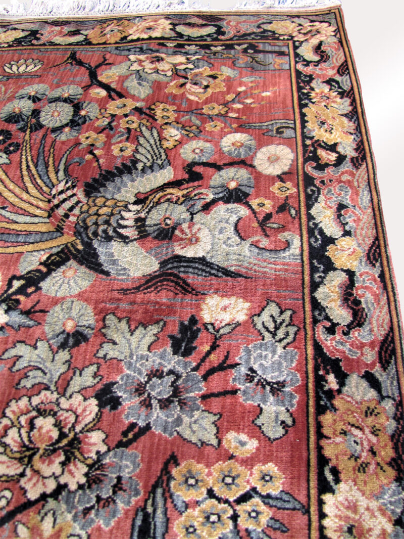 Anglo Persian Wilton Rug Bird of Paradise. RR3453 - Image 9