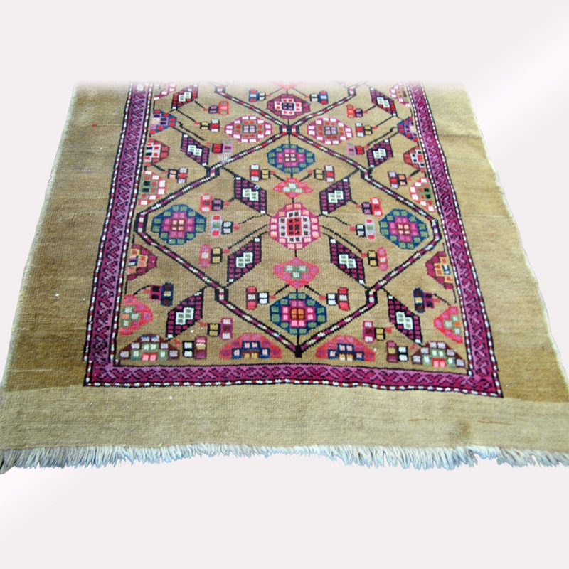 Antique Serab Hand-Knotted Oriental Runner Rug. RR3492 - Image 11