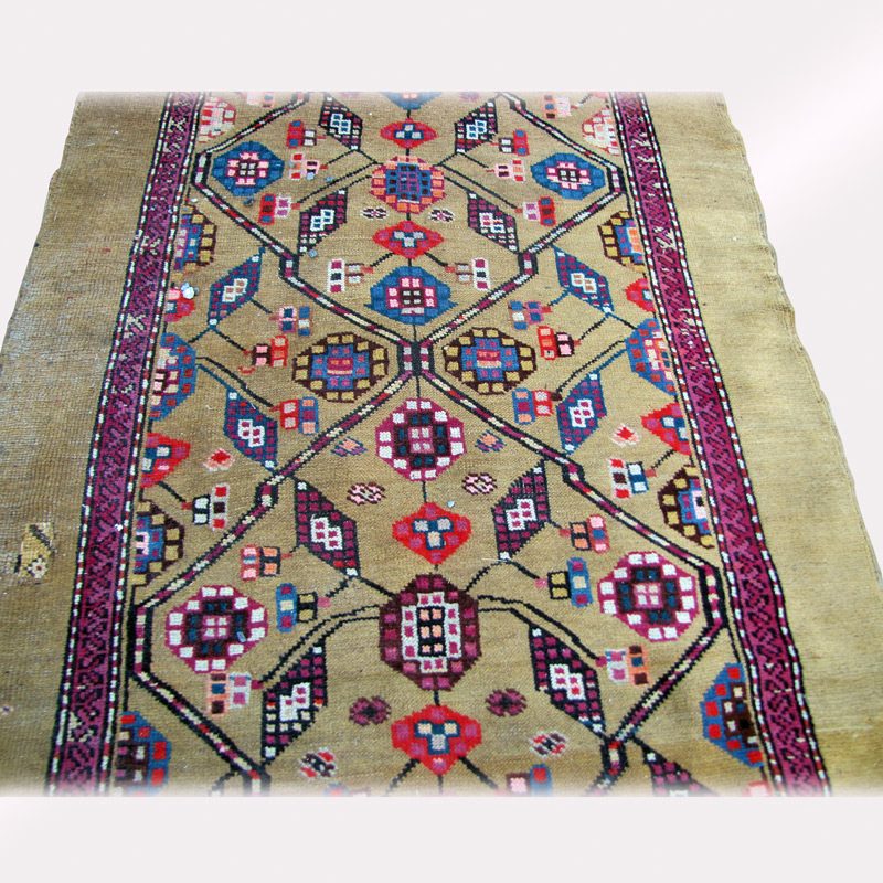 Antique Serab Hand-Knotted Oriental Runner Rug. RR3492 - Image 2