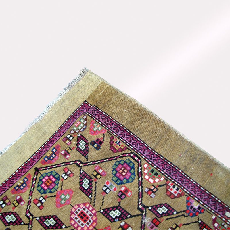 Antique Serab Hand-Knotted Oriental Runner Rug. RR3492 - Image 7