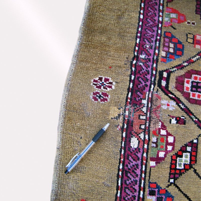 Antique Serab Hand-Knotted Oriental Runner Rug. RR3492 - Image 14