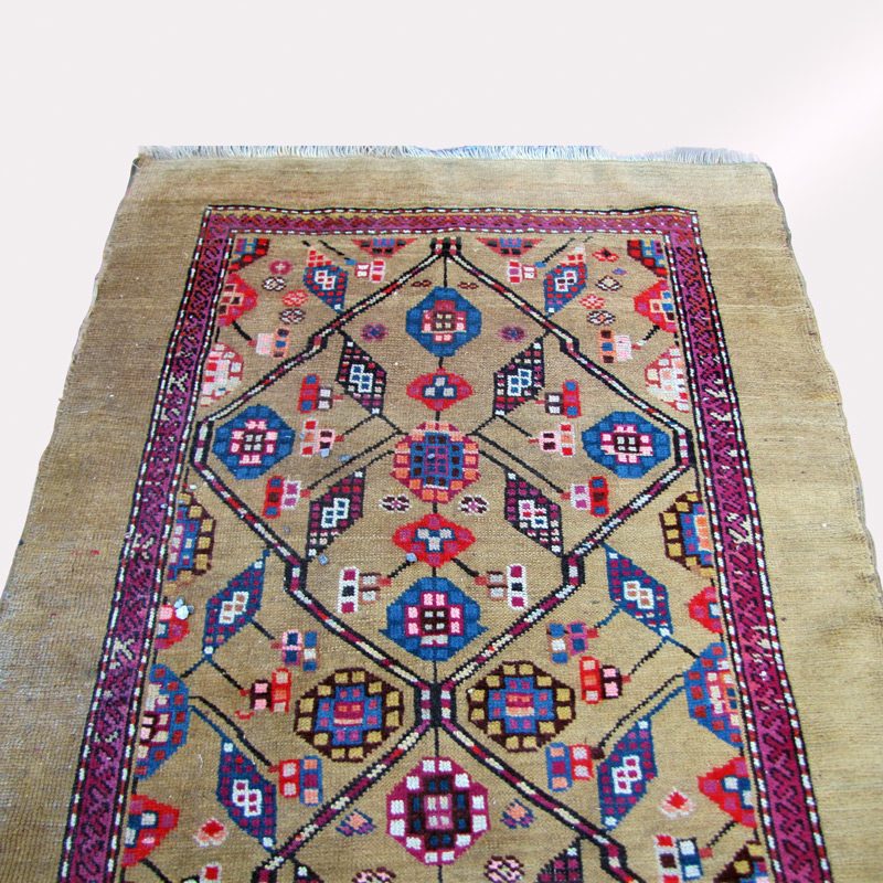 Antique Serab Hand-Knotted Oriental Runner Rug. RR3492 - Image 4