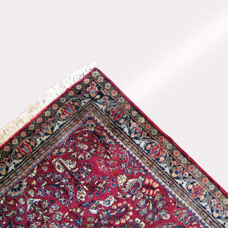 Antique Red Sarouk Rug. RR3497 - Image 9