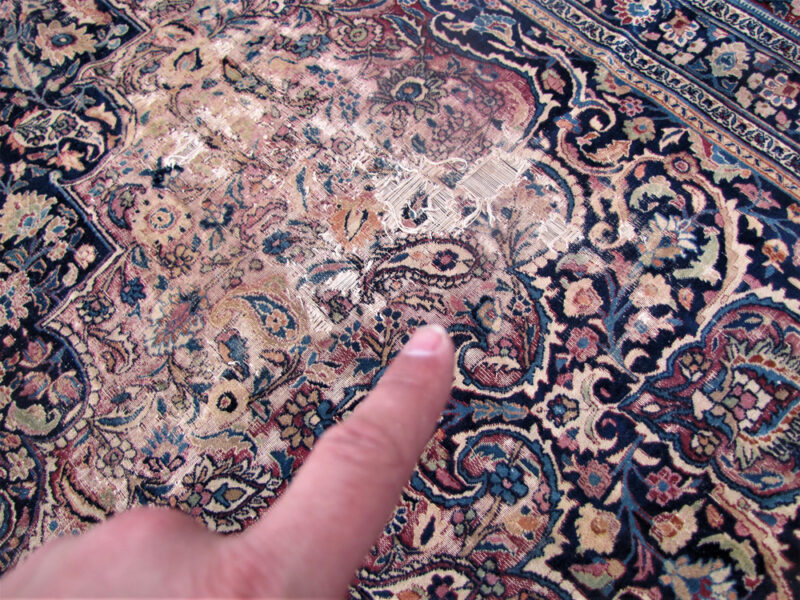 Antique Persian Lavar Condition With Wear rr702 - Image 12