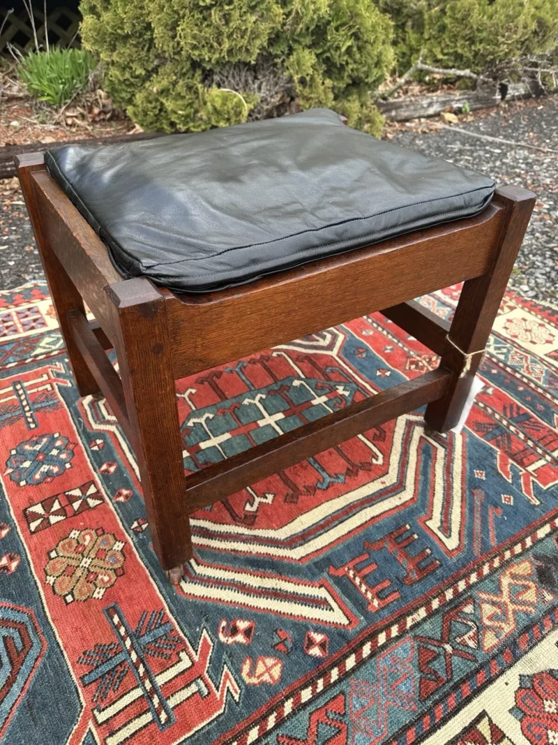 Antique J.M. Young Arts & Crafts Footstool Stickley era circa 1910 - W-7874