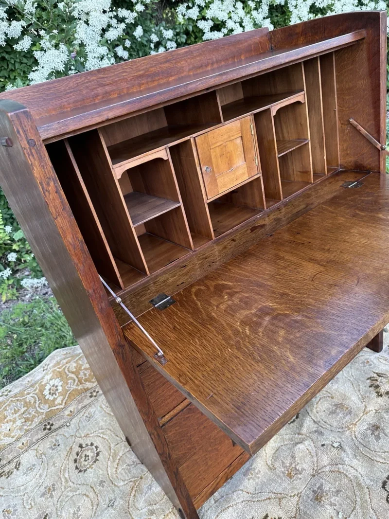 Antique GUSTAV STICKLEY Drop Front Desk PERIOD DESK - W5844 - Image 16