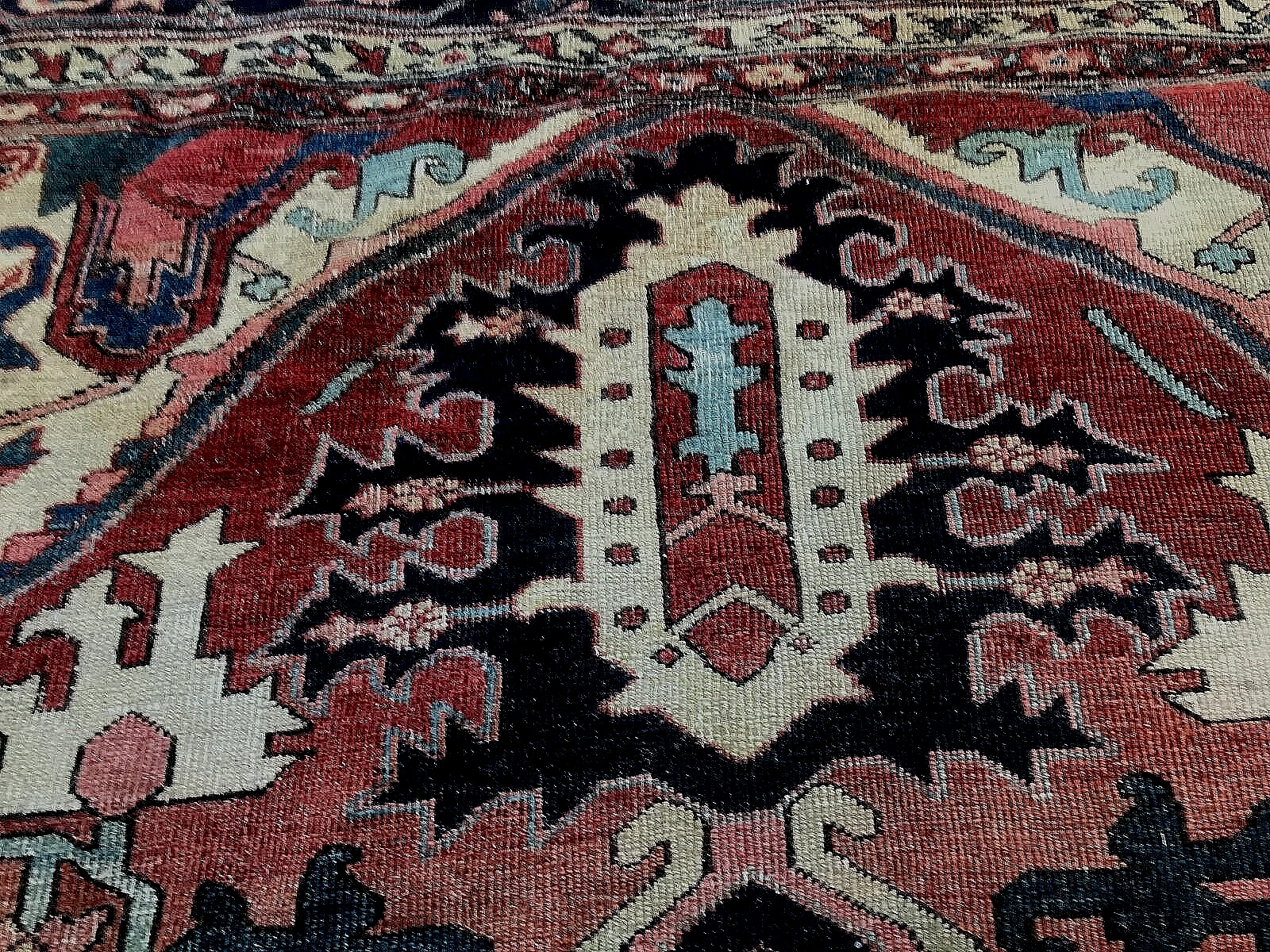 SUPERB ANTIQUE late 19 Century PERSIAN HERIZ 9' 2" BY 12' 5" rr 5055 - Image 13