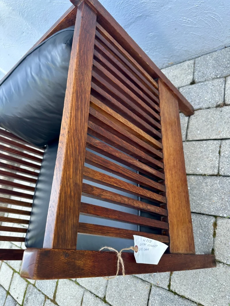 Antique Gustav Stickley Cube Chair - W8378 - Image 13