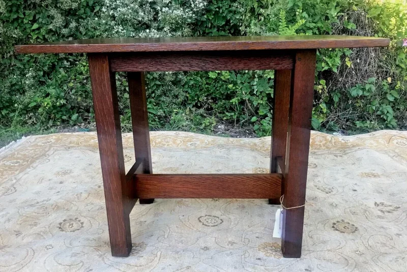 GUSTAV STICKLEY launch table circa 1905 with red decal as pictured - w5805 - Image 8