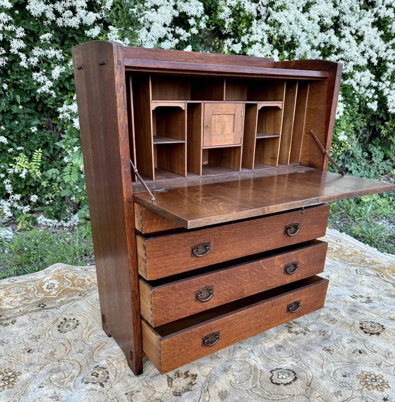 Antique GUSTAV STICKLEY Drop Front Desk PERIOD DESK - W5844