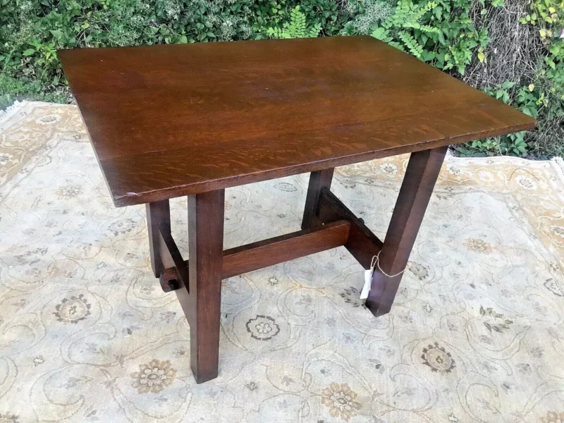GUSTAV STICKLEY launch table circa 1905 with red decal as pictured - w5805 - Image 9