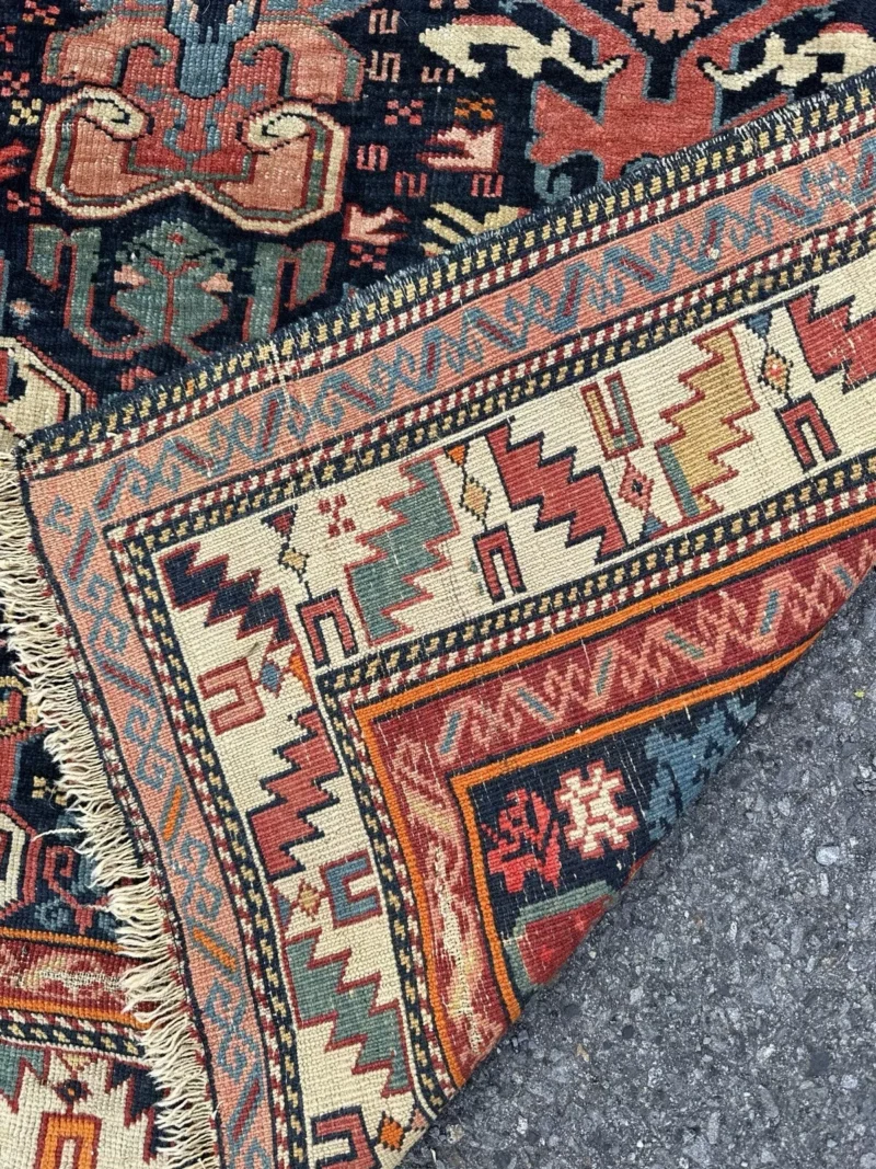 SOLD - Antique Caucasian SHIRVAN Oriental Rug - Image 12