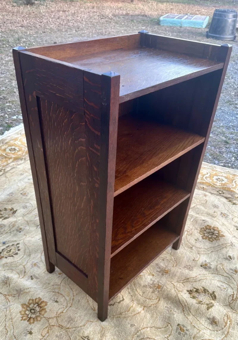 Superb Marked "Paine Furniture" Boston Book/Magazine Stand STICKLEY ERA - w7626 - Image 6