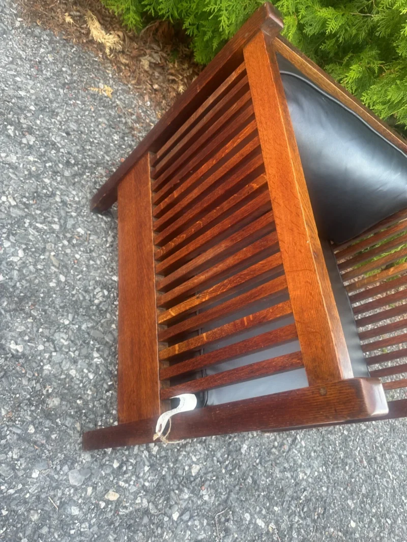 Antique Gustav Stickley Cube Chair - W8378 - Image 18
