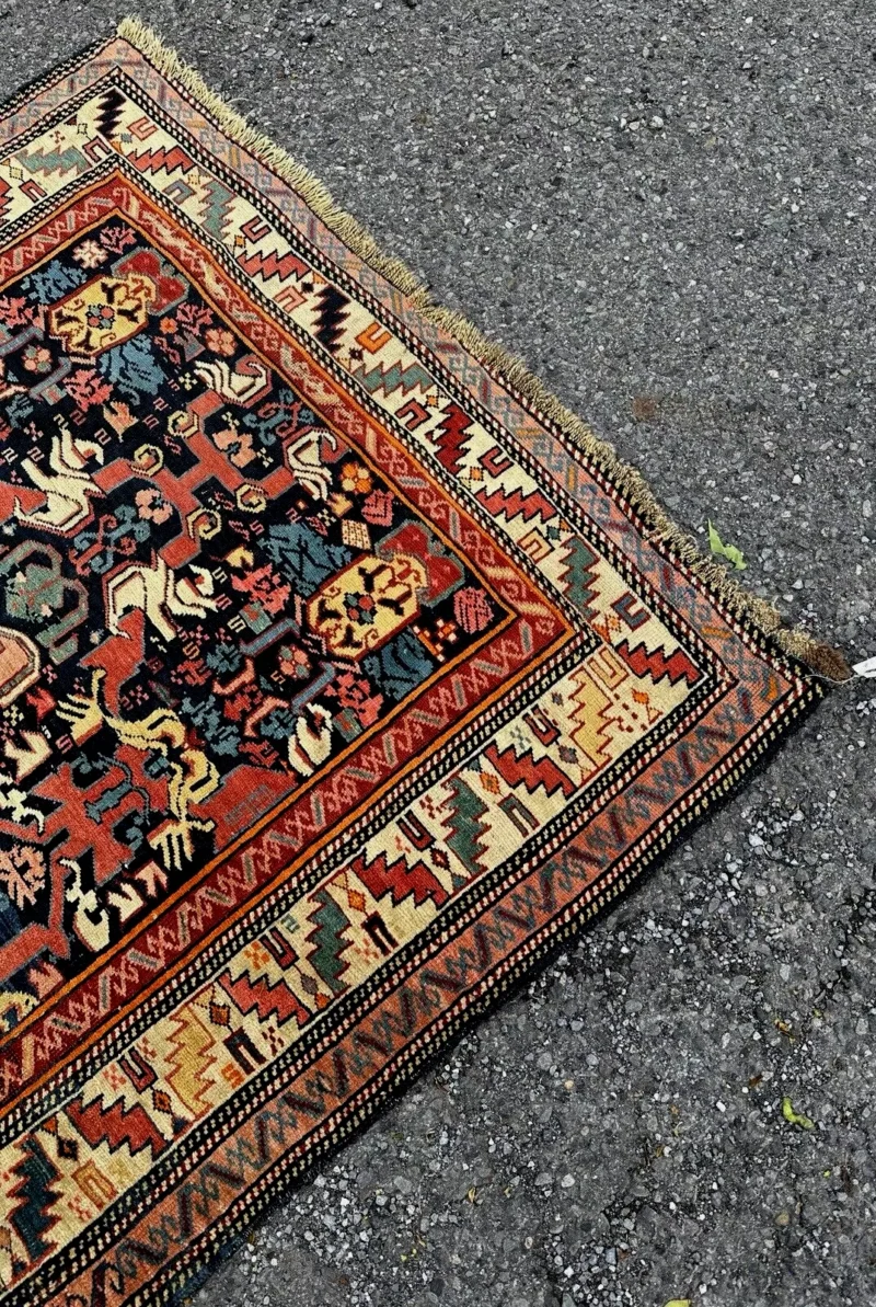 SOLD - Antique Caucasian SHIRVAN Oriental Rug - Image 14