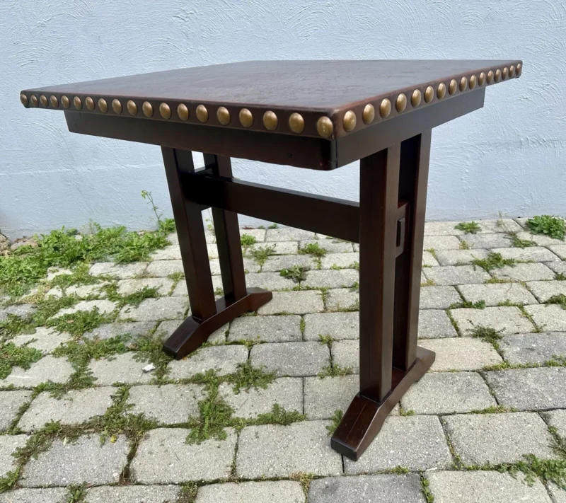 Antique L& JG Stickley Small Table WITH SHOE FEET - w7904 - Image 9