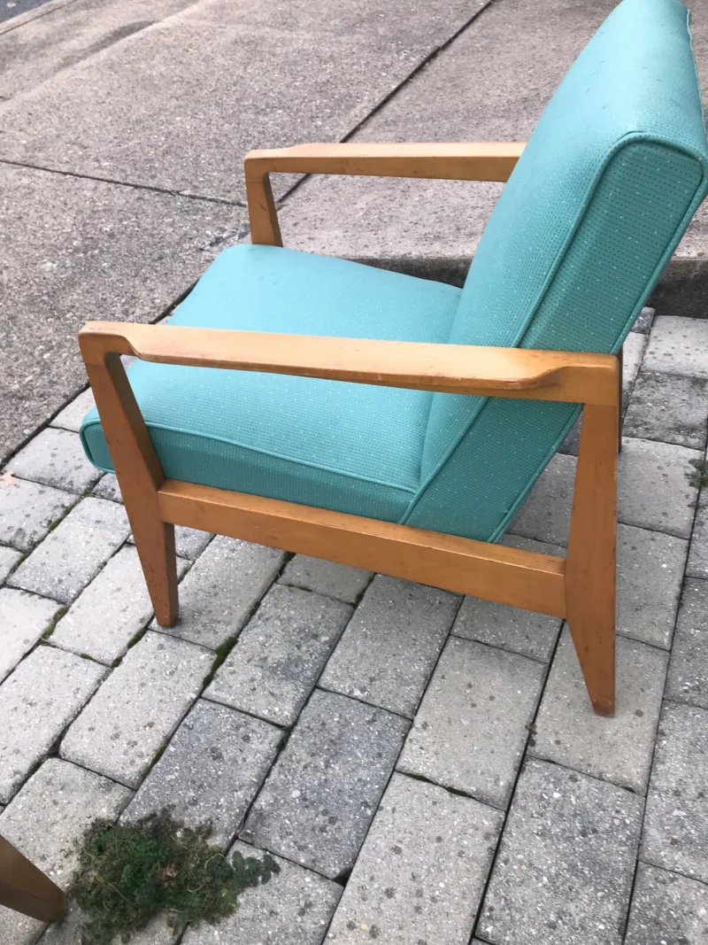 Pair of Haywood Wakefield Arm Chairs - Mid-Century Modern - Perfect Condition! - Image 5