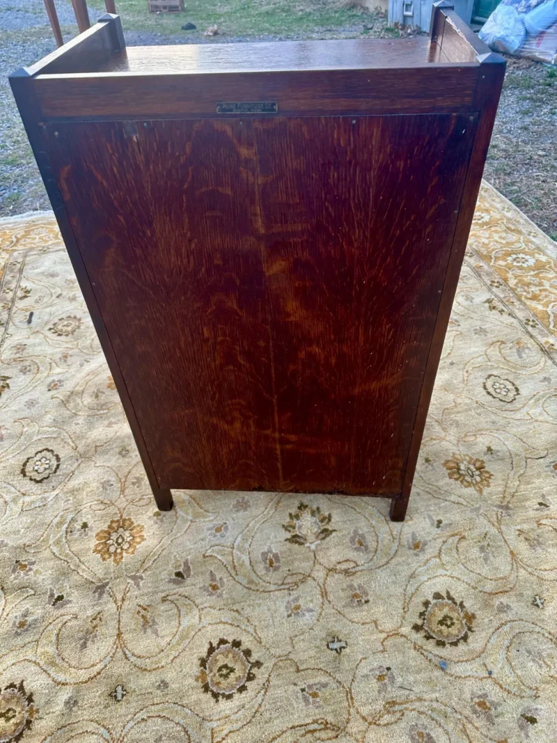 Superb Marked "Paine Furniture" Boston Book/Magazine Stand STICKLEY ERA - w7626 - Image 12