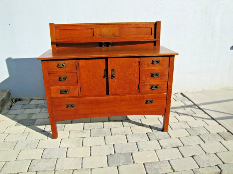 Antique L&JG STICKLEY Sideboard circa early 1900s - w5179