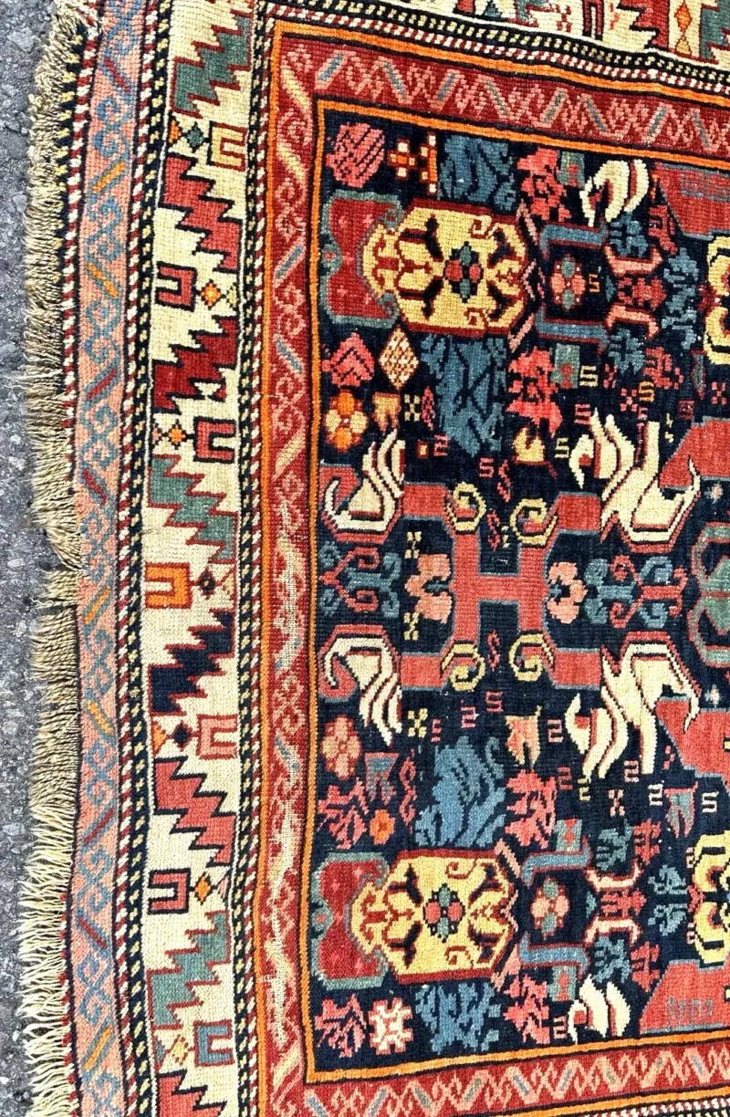 SOLD - Antique Caucasian SHIRVAN Oriental Rug - Image 4