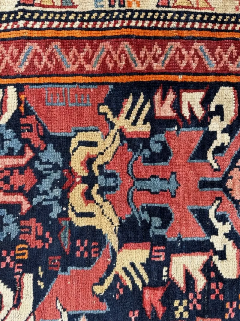 SOLD - Antique Caucasian SHIRVAN Oriental Rug - Image 5