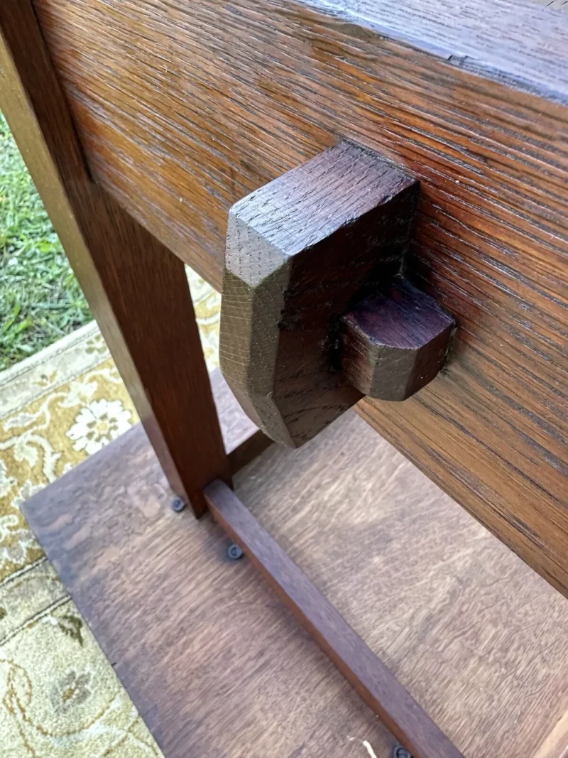 GUSTAV STICKLEY launch table circa 1905 with red decal as pictured - w5805 - Image 5