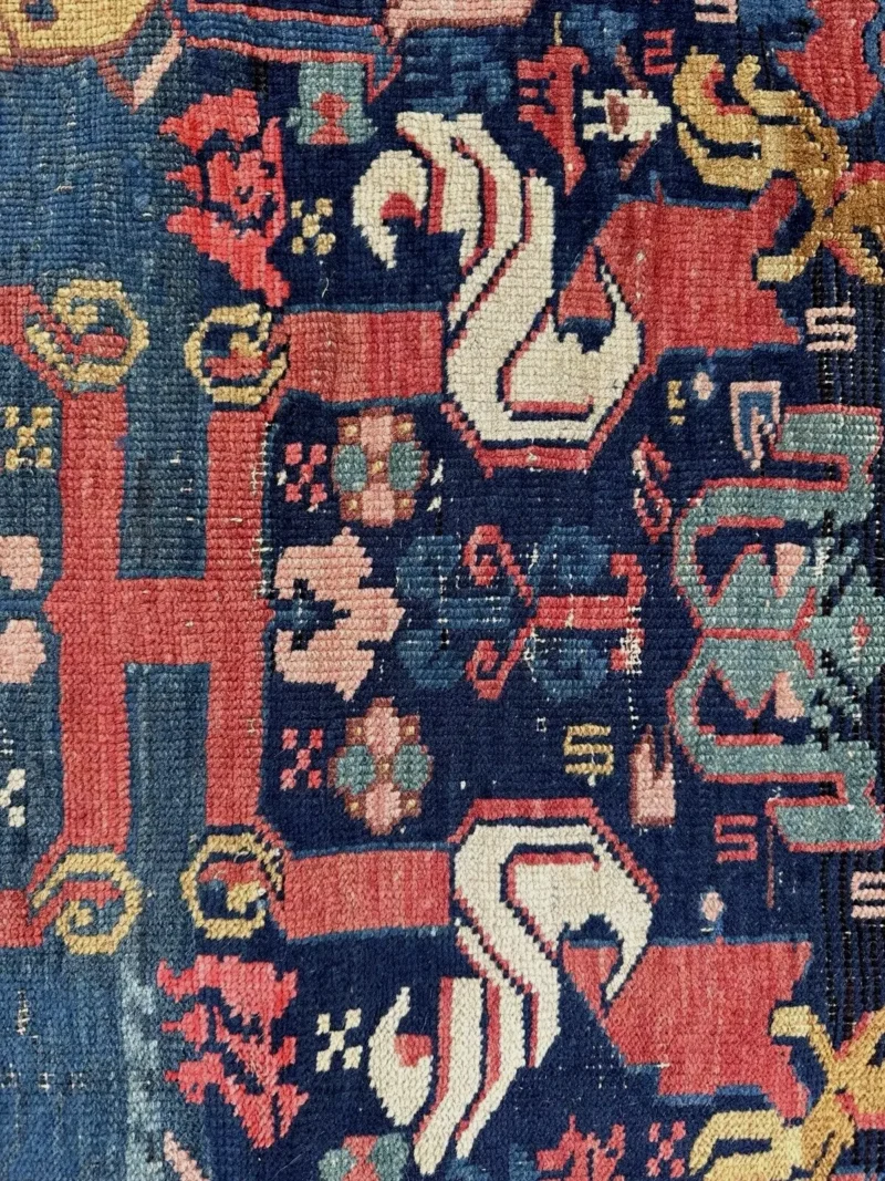 SOLD - Antique Caucasian SHIRVAN Oriental Rug - Image 7