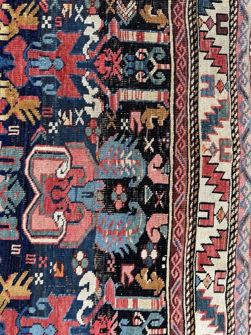 SOLD - Antique Caucasian SHIRVAN Oriental Rug - Image 8
