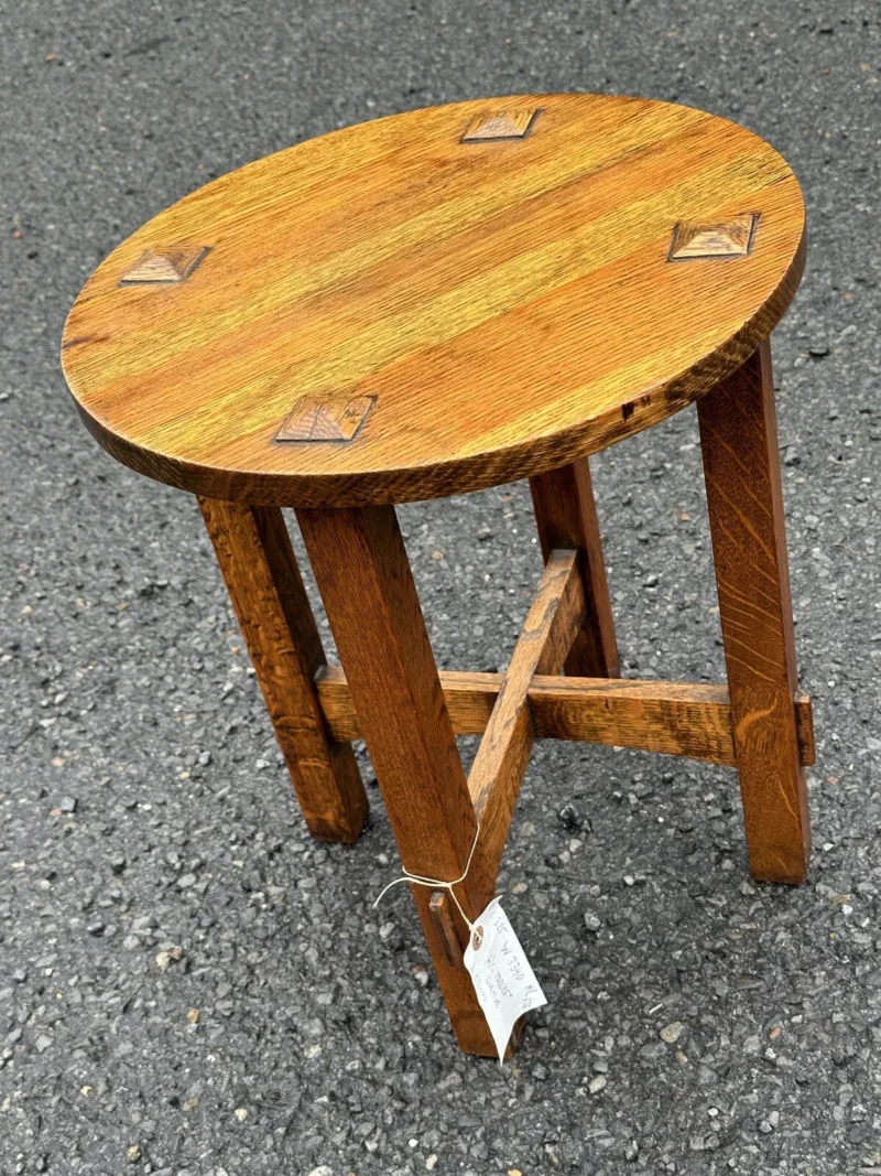 Antique Arts & Crafts Taboret (small table) stickley era W7340
