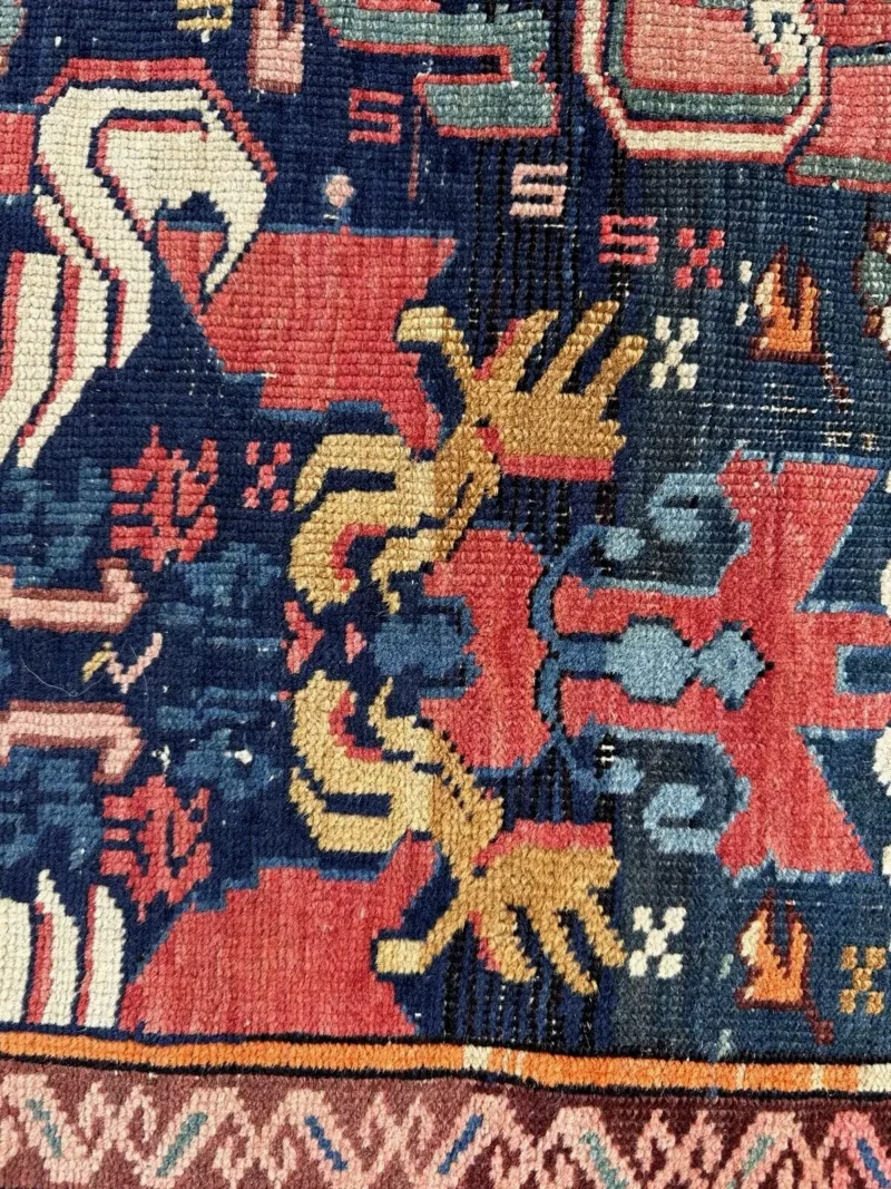 SOLD - Antique Caucasian SHIRVAN Oriental Rug - Image 9