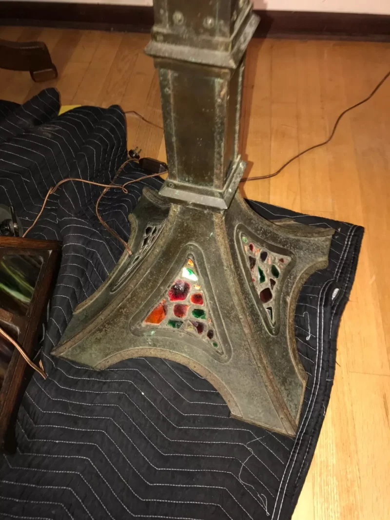 Antique ARTS and CRAFT floor lamp Stickley era - w5715 - Image 2