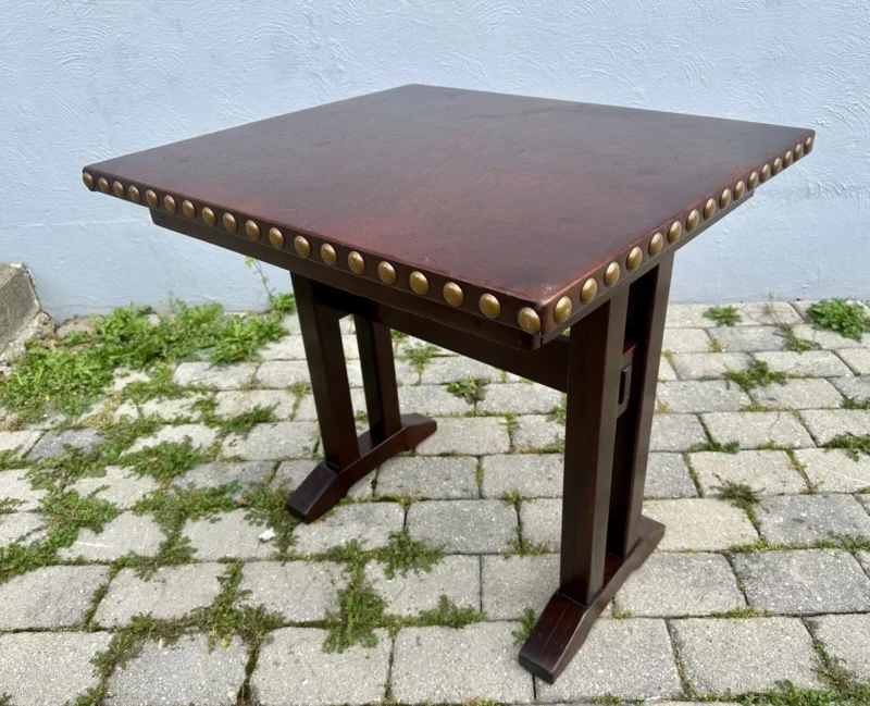 Antique L& JG Stickley Small Table WITH SHOE FEET - w7904