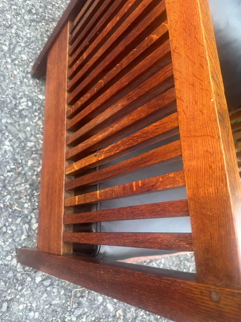 Antique Gustav Stickley Cube Chair - W8378 - Image 5